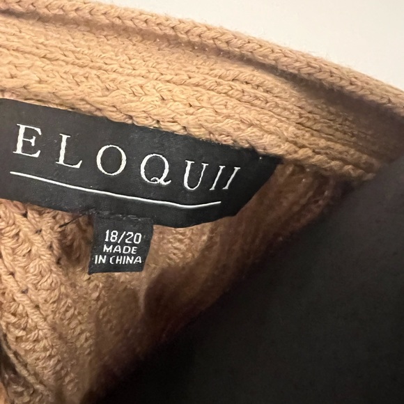 Worn Once!  ELOQUII Cropped Puff Sleeve Cardigan, Sz 18/20 - Picture 2 of 3